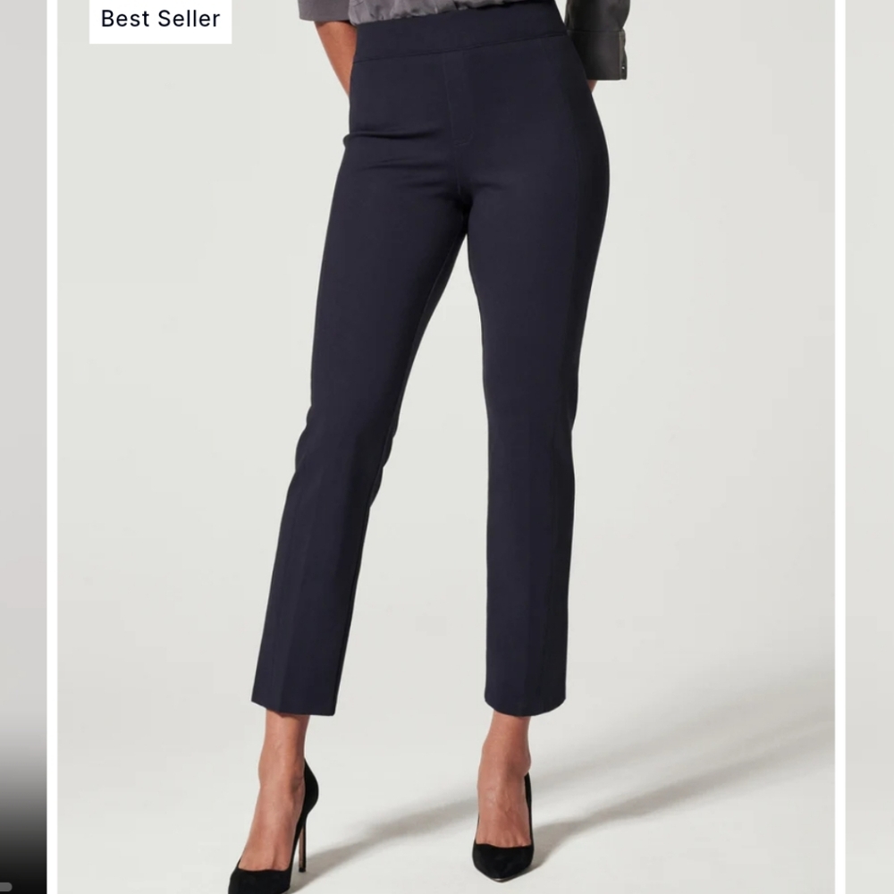 Spanx Slim Straight Perfect Pant in Navy